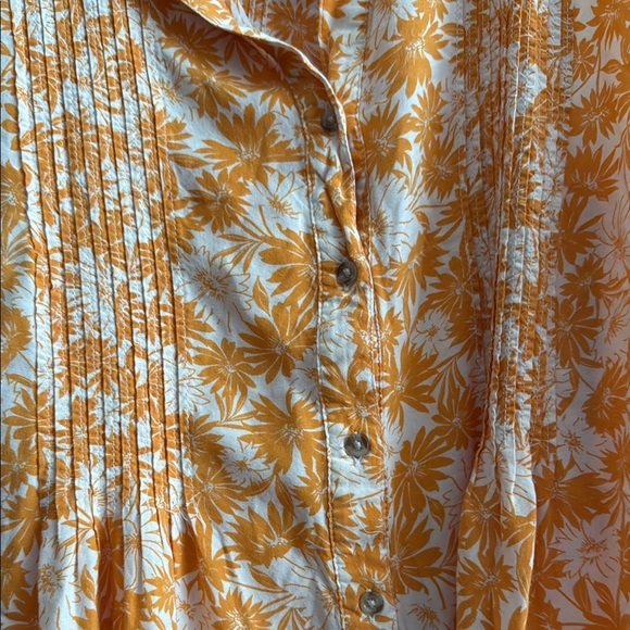 Terra & Sky Orange Sleeveless Blouse with Notched Collar - Picture 3 of 6